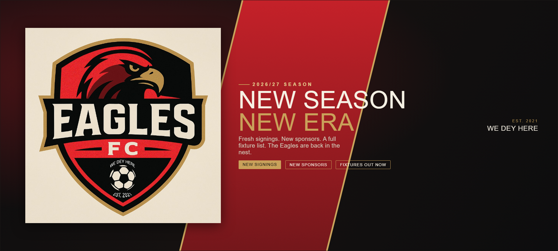 Eagles FC 2026/27 season — New Season, New Era