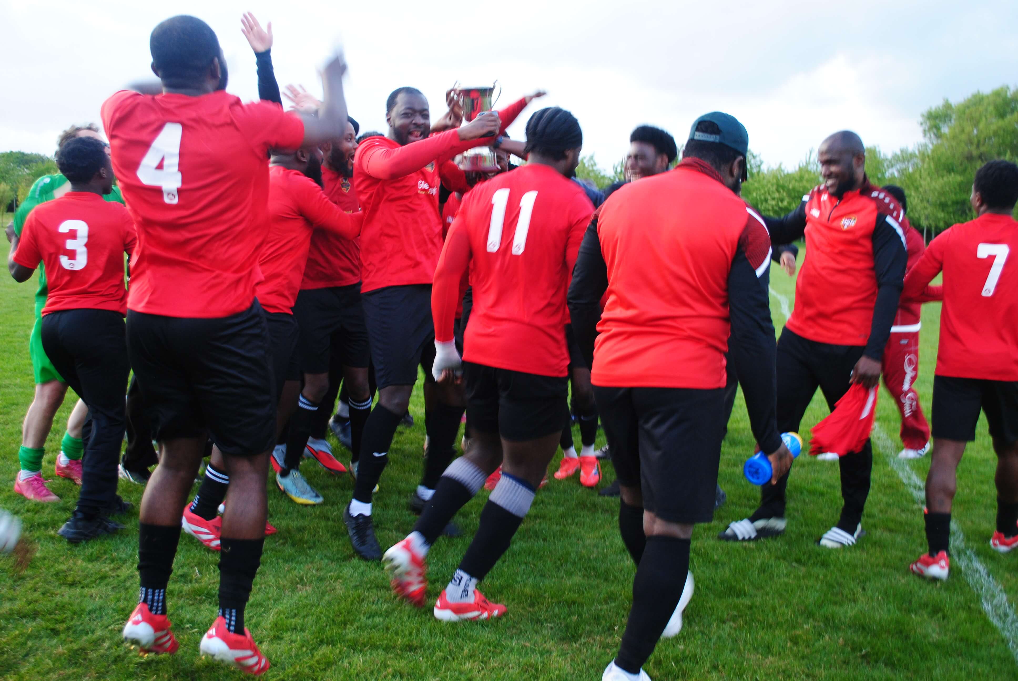 Team celebration